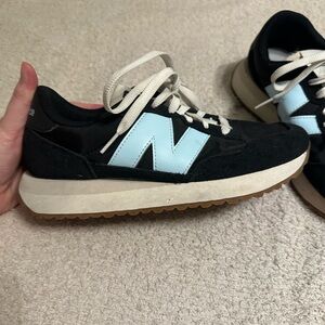 New Balance Black and Blue Athletic Sneakers